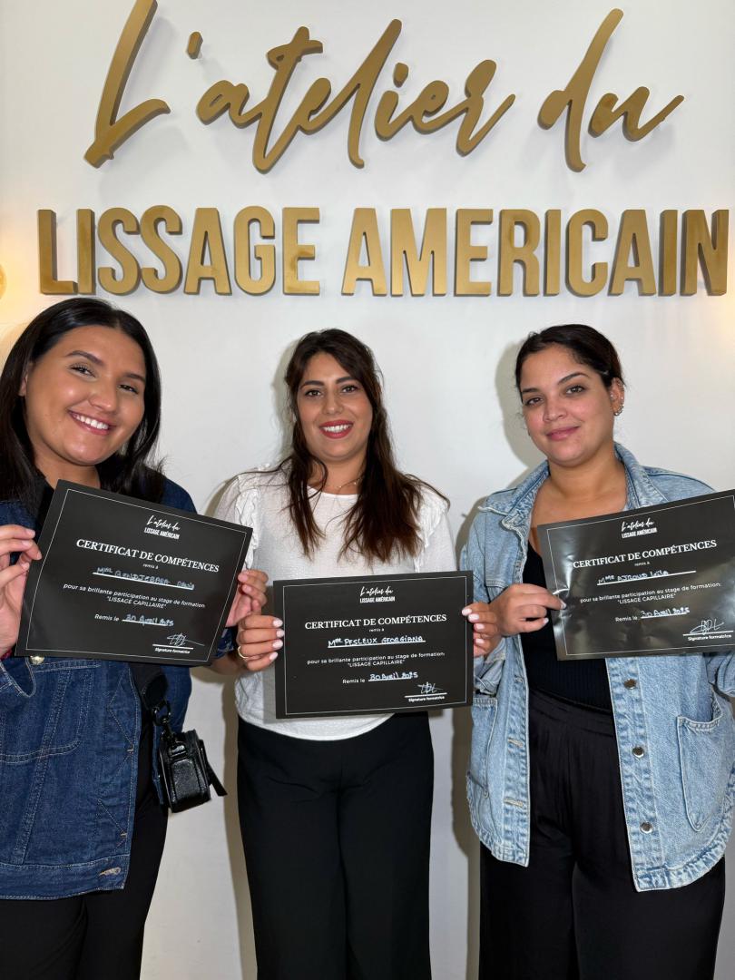 Réalisation lissage diplômée